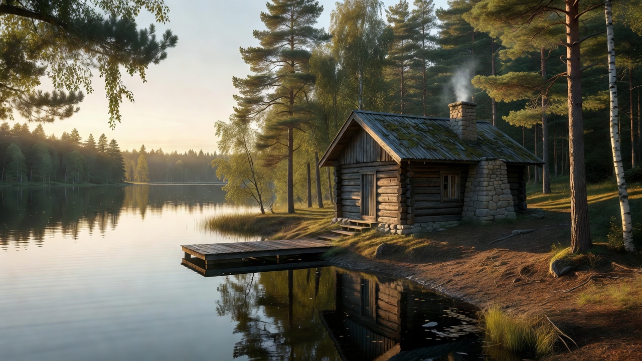 Lakeside cabin in Finland